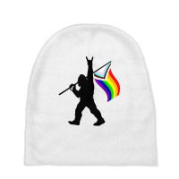 Bigfoot Rock On Lgbtq Progressive Baby Beanies | Artistshot