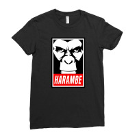 Harambe Obey Ladies Fitted T-shirt | Artistshot