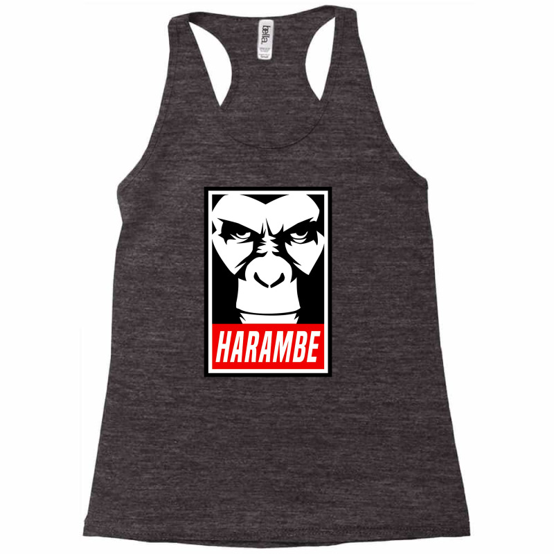 Harambe Obey Racerback Tank by arlida88 | Artistshot