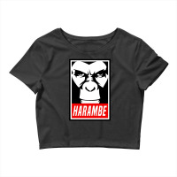 Harambe Obey Crop Top | Artistshot