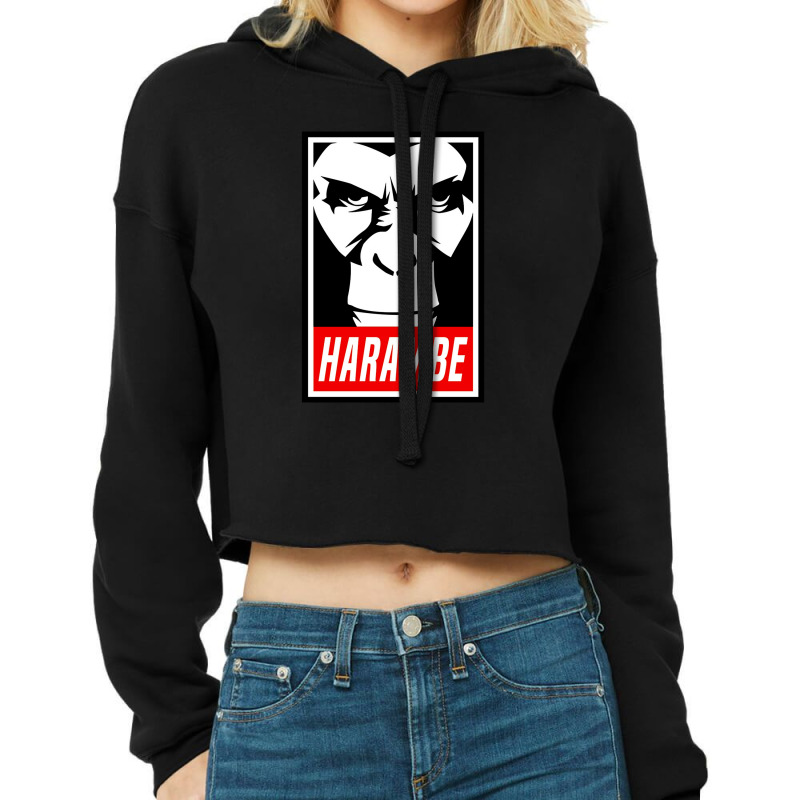 Harambe Obey Cropped Hoodie by arlida88 | Artistshot