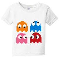 Pacman Ghosts Cool Retro 80s Baby Tee | Artistshot