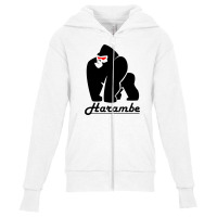 Harambe Youth Zipper Hoodie | Artistshot