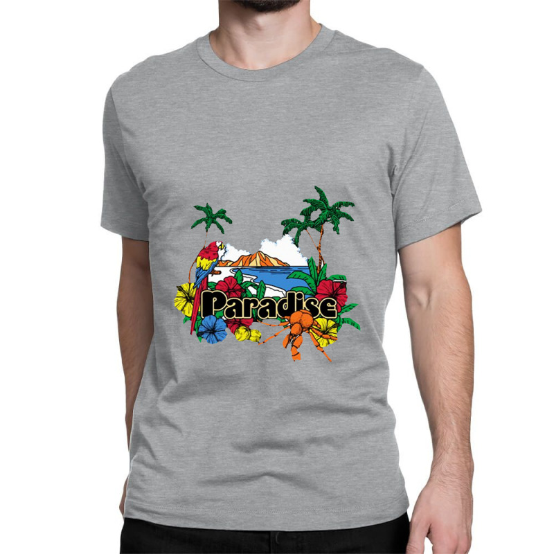 Paradise Island Classic T-shirt by wongnyleneh | Artistshot