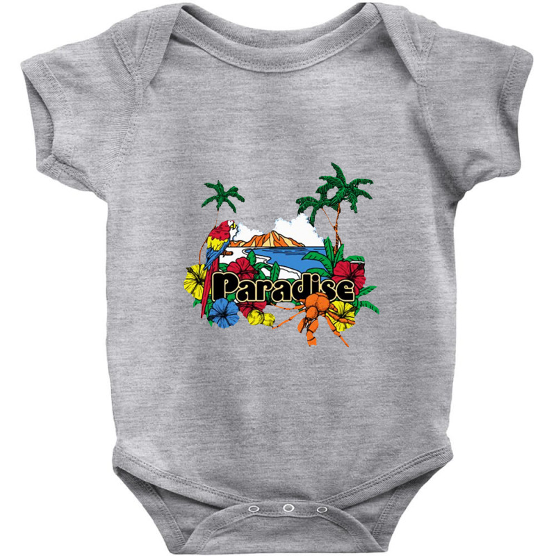 Paradise Island Baby Bodysuit by wongnyleneh | Artistshot