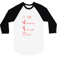 Salt Rosemary Lavender Love 3/4 Sleeve Shirt | Artistshot