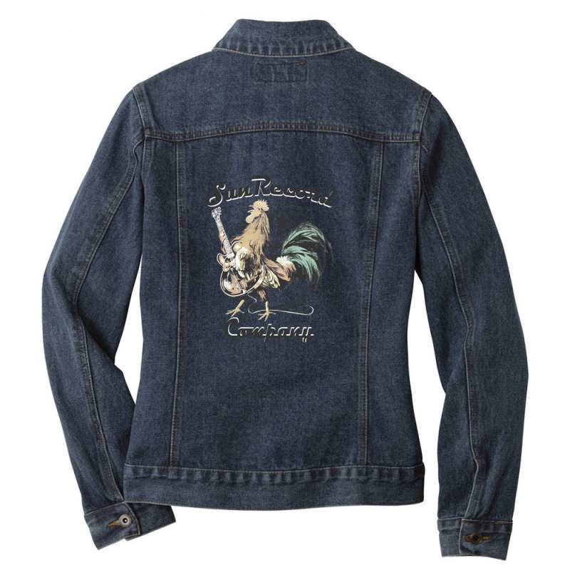 Chicken Music Ladies Denim Jacket by burtonbrazelton | Artistshot