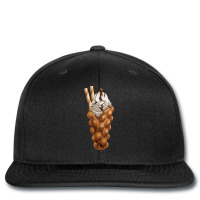 Eggette Bubble Waffle Vanilla Ice Cream T  Shirt Egg Bubble Waffle Van Printed Hat | Artistshot