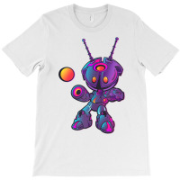 Cute Futuristic Gradient Robot Character Tank Top T-shirt | Artistshot