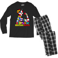 National Hispanic Heritage Month Proud Dominica Latino Women T Shirt Men's Long Sleeve Pajama Set | Artistshot