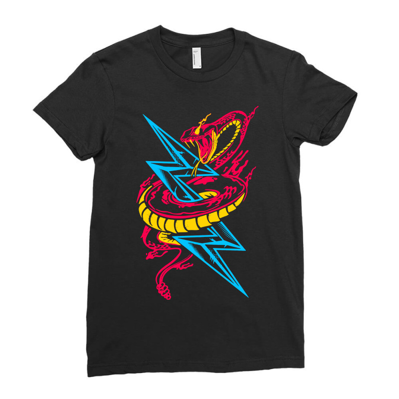 Lightning Serpent Ladies Fitted T-Shirt by marla_arts | Artistshot