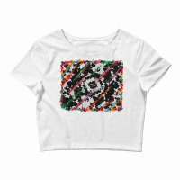 Cowhide And Serape Background Crop Top | Artistshot