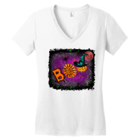 Boo Gemstone Halloween Pumpkin Women's V-neck T-shirt | Artistshot