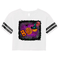 Boo Gemstone Halloween Pumpkin Scorecard Crop Tee | Artistshot