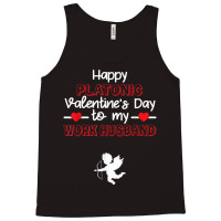 Happy Platonic Valentine's Day To My Work Husband Funny T Shirt Tank Top | Artistshot