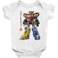 Mighty Morphin Megazord Sumi E Baby Bodysuit | Artistshot