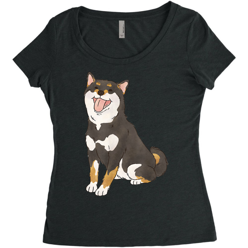 Black And Tan Shiba Lovers Shiba Inu Dog Mom T Shirt Women's Triblend Scoop T-shirt by abdurrehmancappucci | Artistshot