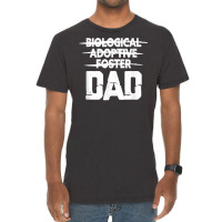 Mens Biological Adoptive Foster Dad Adoption Love Father T Shirt Vintage T-shirt | Artistshot