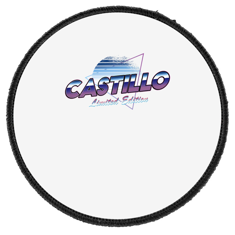 Castillo Name Shirt Aesthetic Vaporwave 80s 90s Surname T Shirt Round Patch | Artistshot