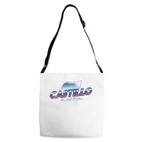 Castillo Name Shirt Aesthetic Vaporwave 80s 90s Surname T Shirt Adjustable Strap Totes | Artistshot