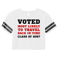 Voted Time Travel Funny T Shirt T Shirt Scorecard Crop Tee | Artistshot