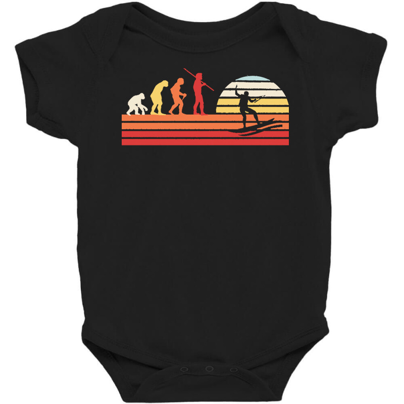 Wakeboarding T  Shirt Retro Wakeboarder Wakeboard   Vintage Wakeboardi Baby Bodysuit | Artistshot