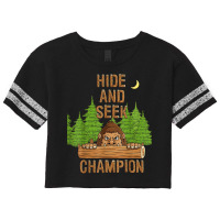 Bigfoot Hide And Seek Champion Funny Sasquatch Forest T Shirt Scorecard Crop Tee | Artistshot