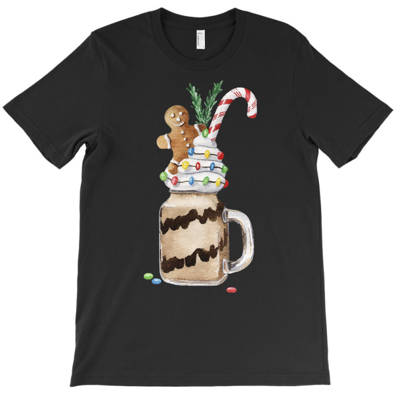 Gingerbread Man Candy Monstershake T  Shirt Christmas Gingerbread Choc T-Shirt by salesmanhuh | Artistshot