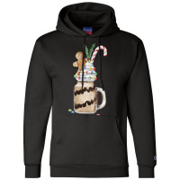 Gingerbread Man Candy Monstershake T  Shirt Christmas Gingerbread Choc Champion Hoodie | Artistshot