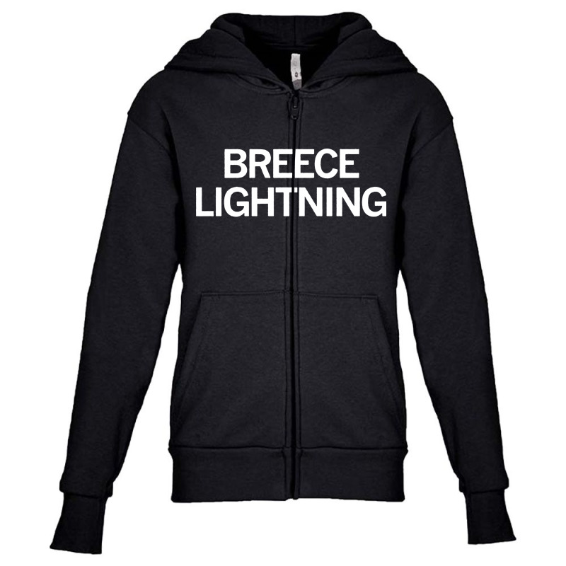 Breece Lightning Youth Zipper Hoodie by ShopYes | Artistshot