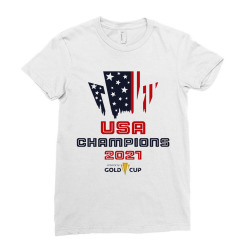 usa soccer 2021 champions concacaf gold cup Ladies Fitted T-Shirt | Artistshot