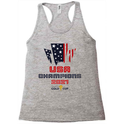 Usa Soccer 2021 Champions Concacaf Gold Cup Racerback Tank Designed By Nay