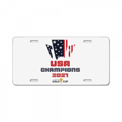 usa soccer 2021 champions concacaf gold cup License Plate | Artistshot