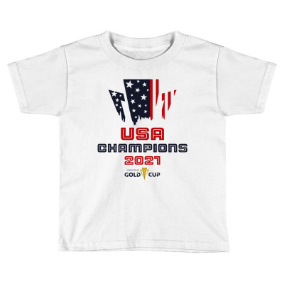 Usa Soccer 2021 Champions Concacaf Gold Cup Toddler T-shirt Designed By Nay