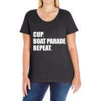 Cup Boat Parade Repeat Ladies Curvy T-shirt | Artistshot