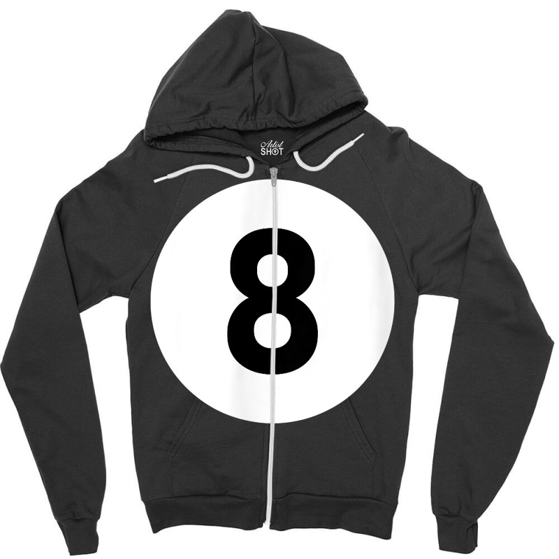 Pool Ball 8 Matching Billiards Gift Easy Halloween Costume T Shirt Zipper Hoodie | Artistshot