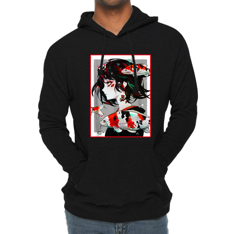 Anime Girl Japanese Aesthetic Anime Otaku Lightweight Hoodie | Artistshot