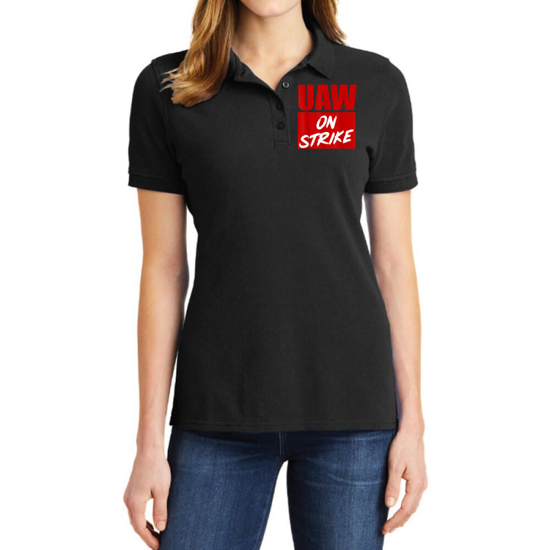 Striking Uaw Workers Tee Workers Strike Walkout Gift T Shirt Ladies Polo Shirt by farronpoppo | Artistshot