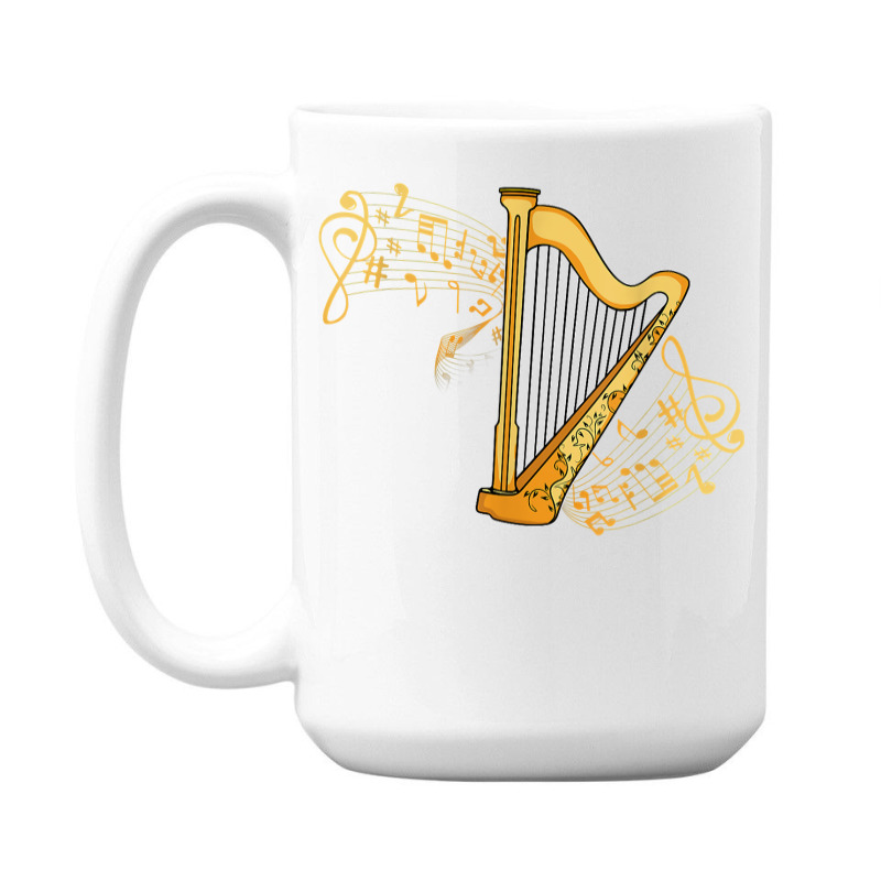 Harp Player Girls Harpist Women Men Music Harp T Shirt 15 Oz Coffee Mug | Artistshot