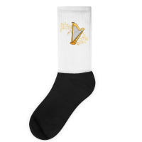 Harp Player Girls Harpist Women Men Music Harp T Shirt Socks | Artistshot