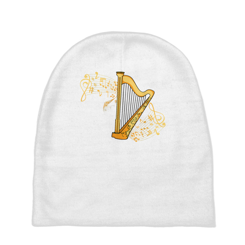 Harp Player Girls Harpist Women Men Music Harp T Shirt Baby Beanies | Artistshot