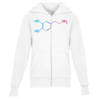 Dopamine Molecule Happiness   Biologist Tank Top Youth Zipper Hoodie | Artistshot