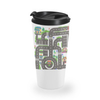 Kid Play Cars On Dad Back Race Track Mat Fathers Day T Shirt Travel Mug | Artistshot