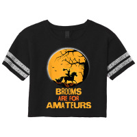 Horse Brooms Are For Amateurs Funny Halloween Horse Lover Scorecard Crop Tee | Artistshot