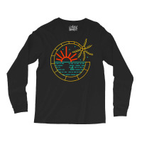 Island Vibes Are Good Vibes Sunset Palm Tree T Shirt Long Sleeve Shirts | Artistshot