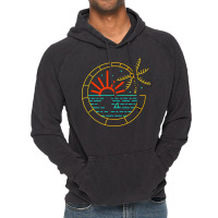 Island Vibes Are Good Vibes Sunset Palm Tree T Shirt Vintage Hoodie | Artistshot