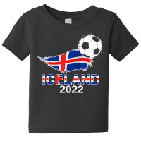 Iceland Flag Jersey Supporter Icelandic Soccer Team Iceland T Shirt Baby Tee | Artistshot