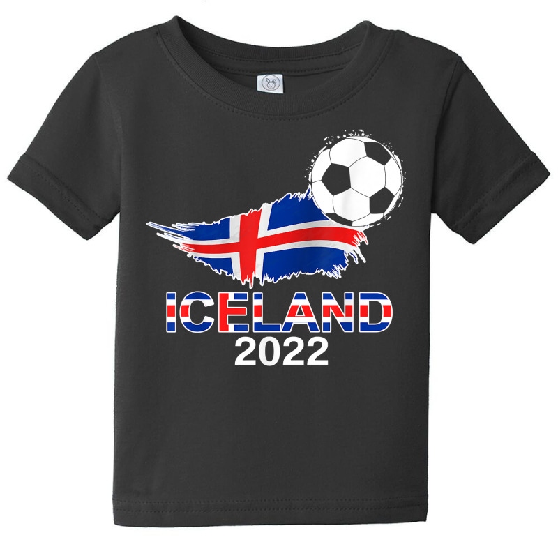 Iceland Flag Jersey Supporter Icelandic Soccer Team Iceland T Shirt Baby Tee by johnjosephmenk | Artistshot