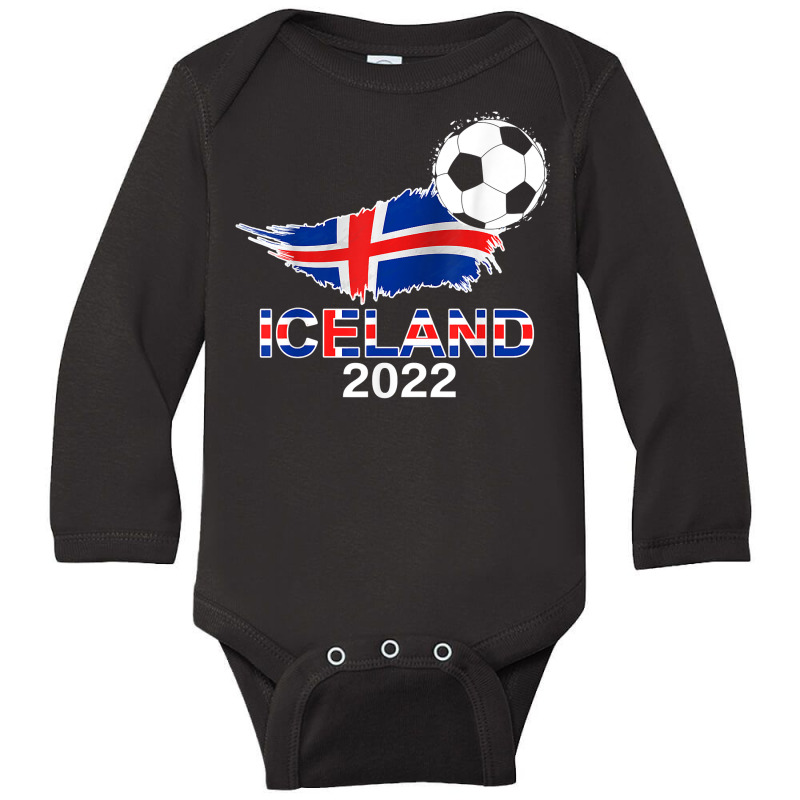 Iceland Flag Jersey Supporter Icelandic Soccer Team Iceland T Shirt Long Sleeve Baby Bodysuit by johnjosephmenk | Artistshot