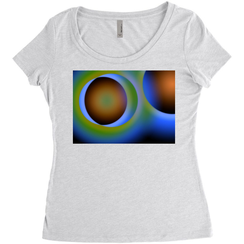 Multicolor Gradient Background For Cover Template, Blurred, Etc Women's Triblend Scoop T-shirt by argo | Artistshot